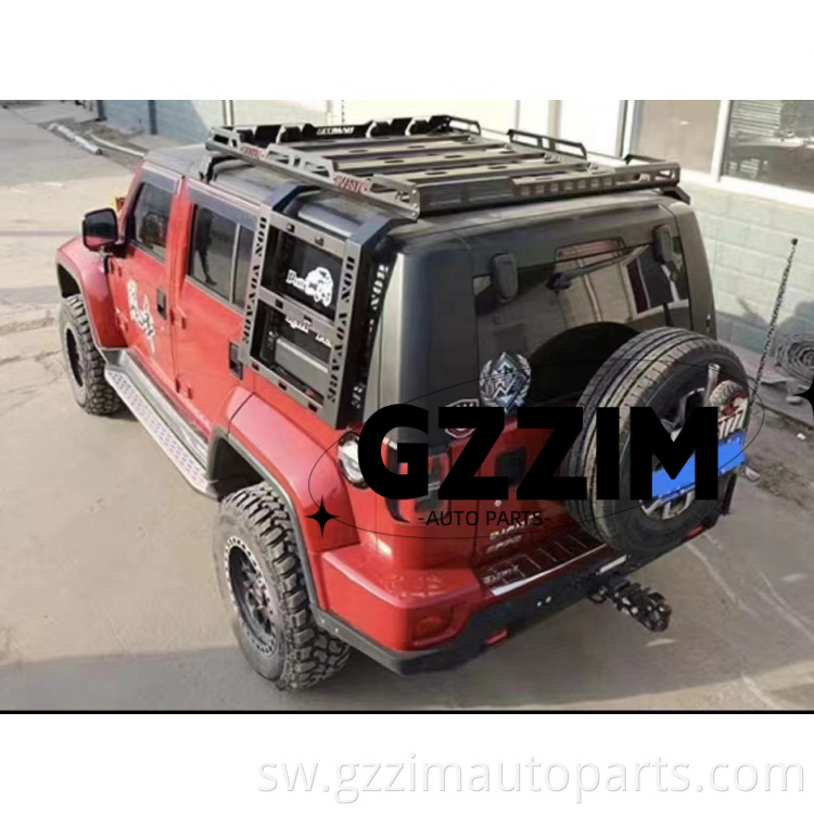 Vifaa vya gari aluminium alloy paa rack paa bar kwa wrangler jk jl